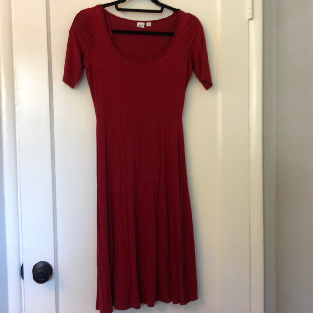Gap red dress size petite xs NWOT